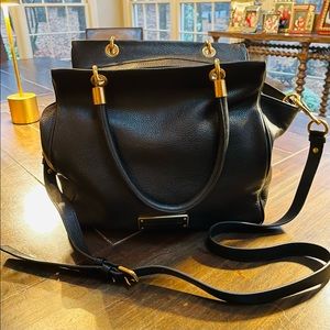 Marc by Marc Jacobs handbag. EUC BEAUTIFUL black leather with gold accents.